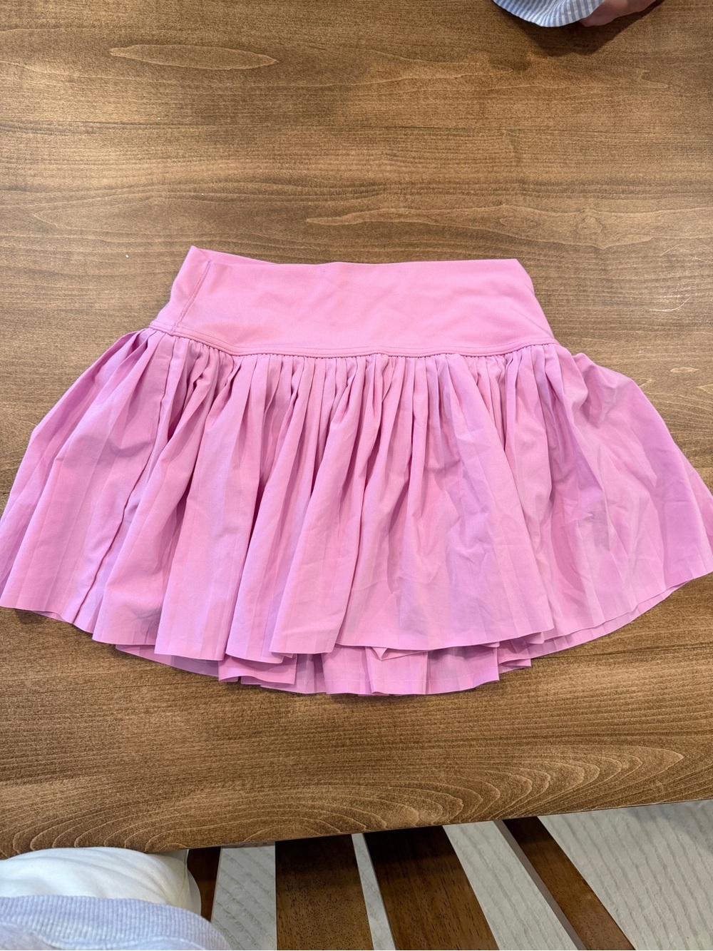 aerie Pink Pleated Skater Mini Skirt